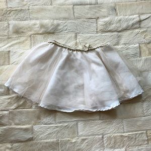 White and gold sparkly mini tutu